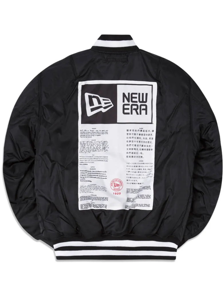 PITTSBURGH STEELERS X ALPHA X NEW ERA MA-1 BOMBER JACKET