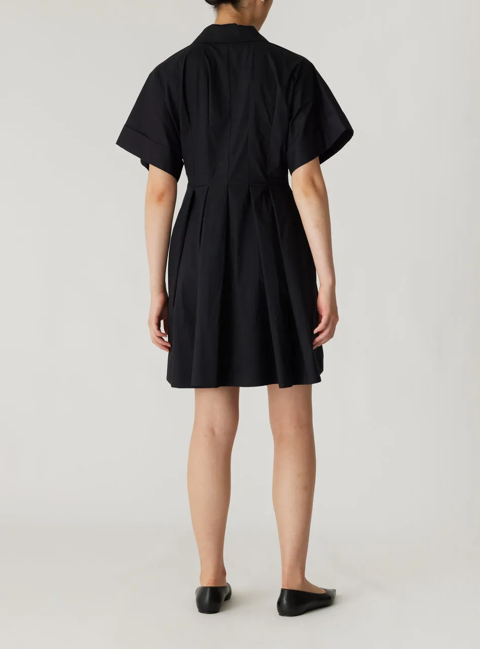 Poplin Waisted Shirt Dress