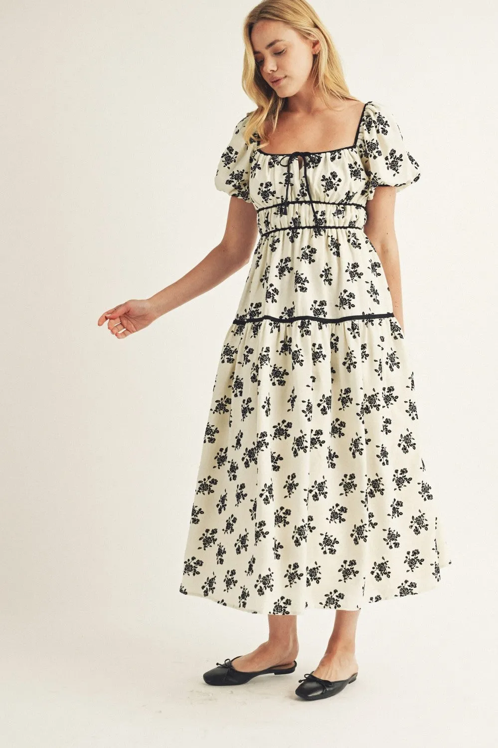 PRAIRIE FLORAL MIDI DRESS