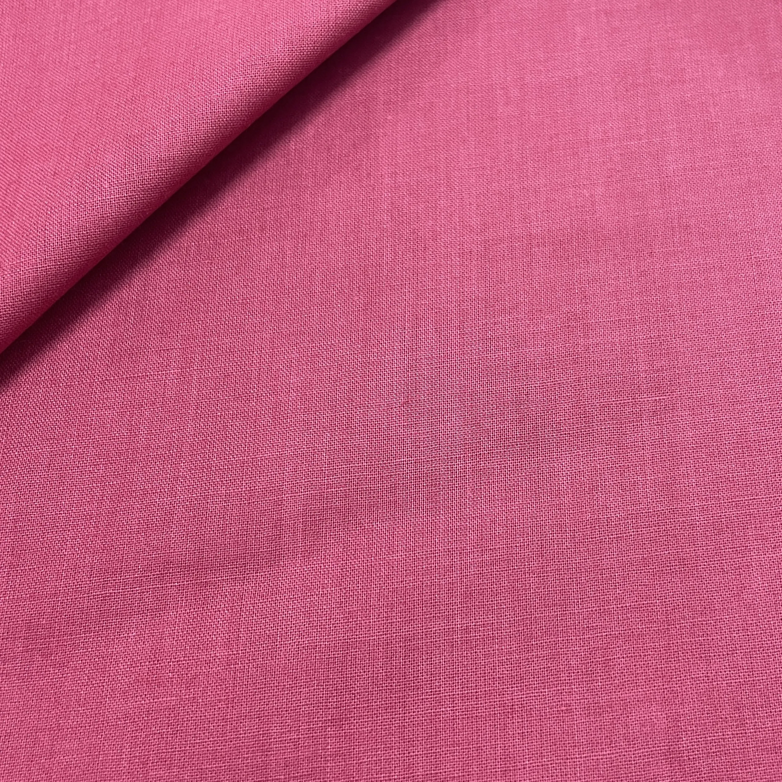 Premium Light Magenta Pink Solid Cotton Mulmul Fabric