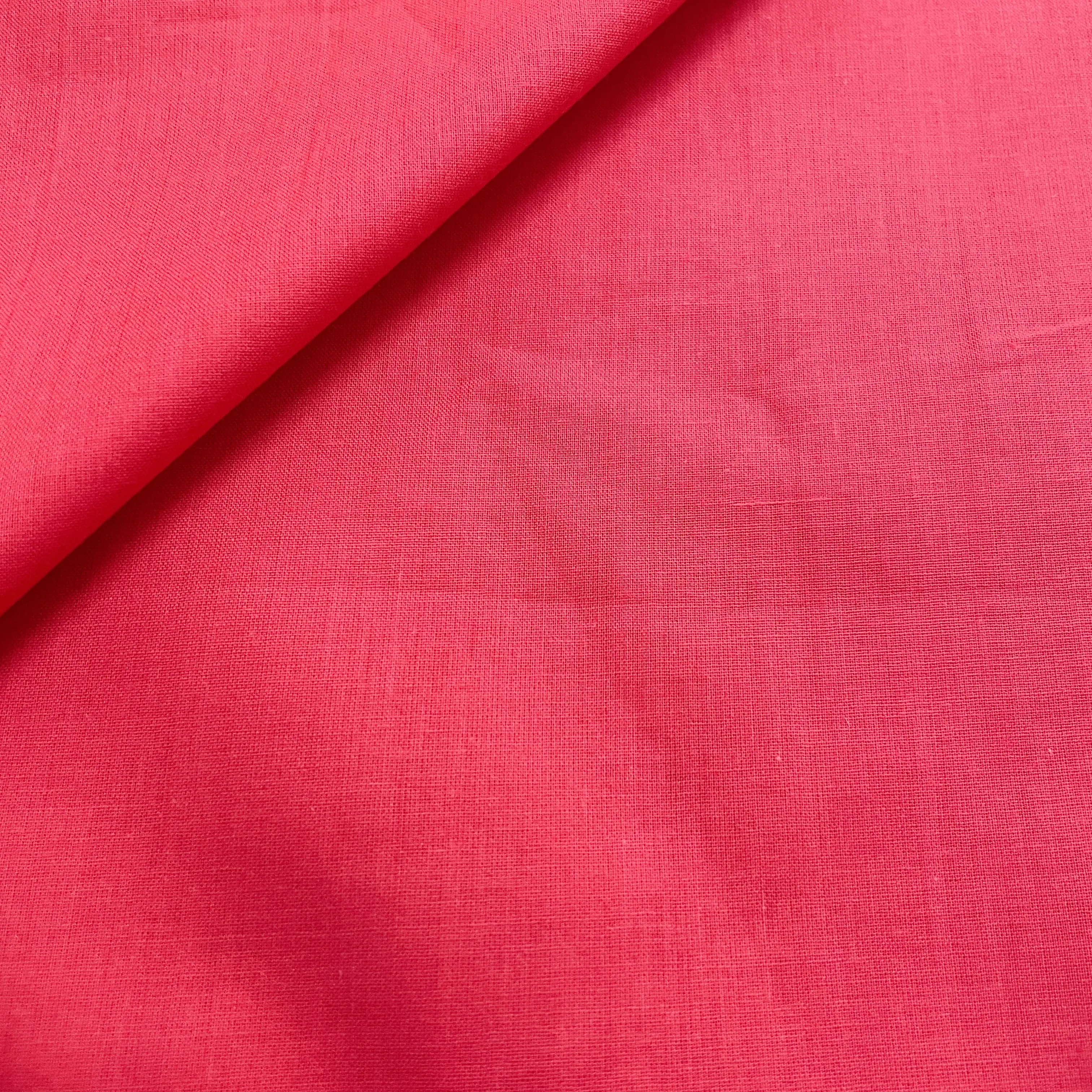 Premium Magenta Pink Solid Cotton Mulmul Fabric