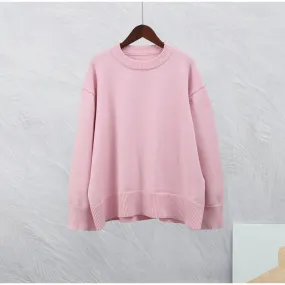 Premium Pastel Pink Oversized Sweater | Elegant and Luxurious Knit Design