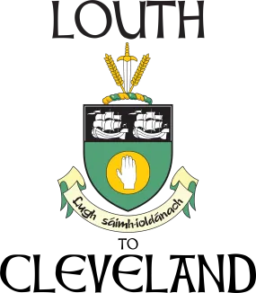 "Louth to Cle" Irish Counties Design on Gray