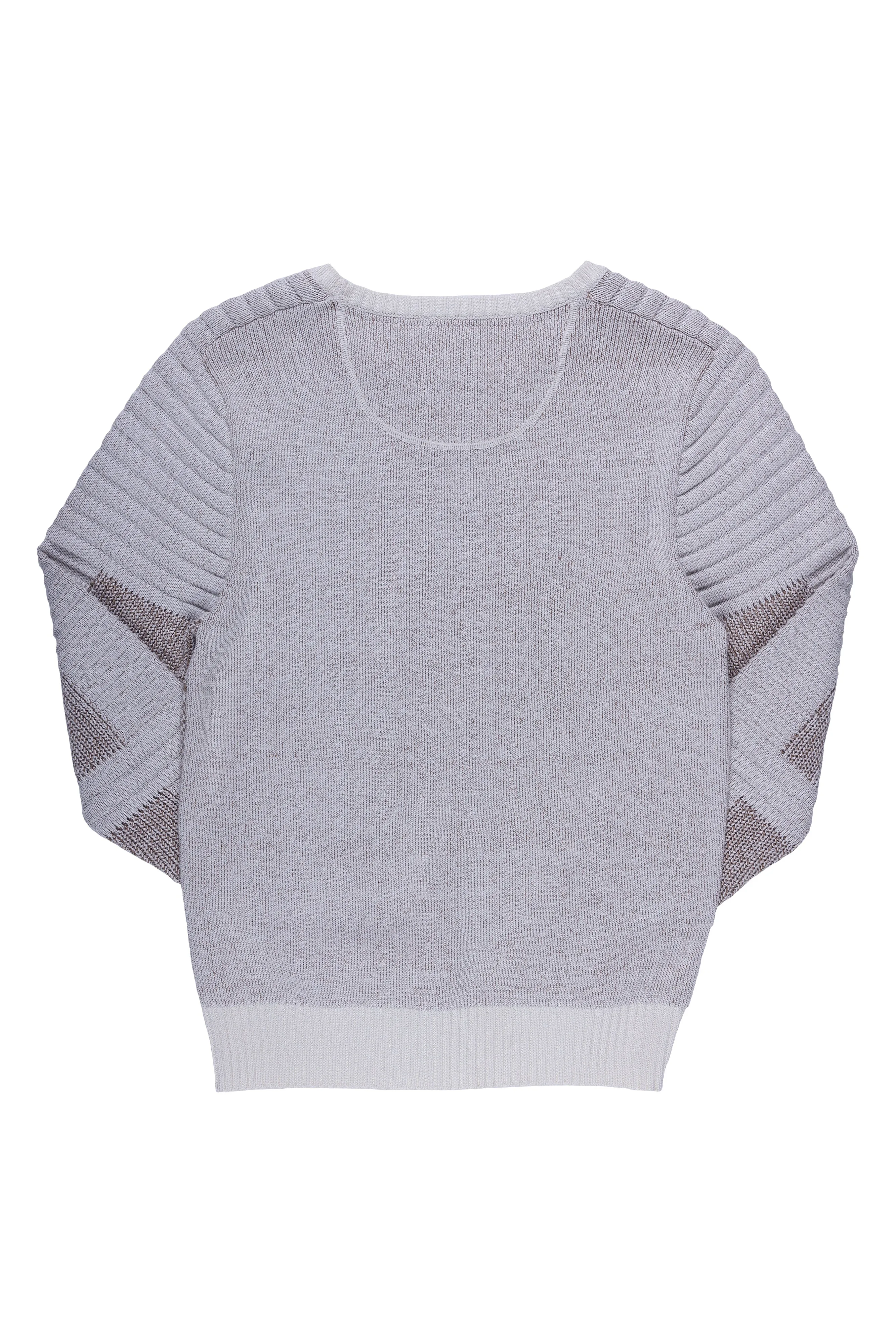 Randy | Men's Long Sleeve Pattern Knit Crew Neck Pullover