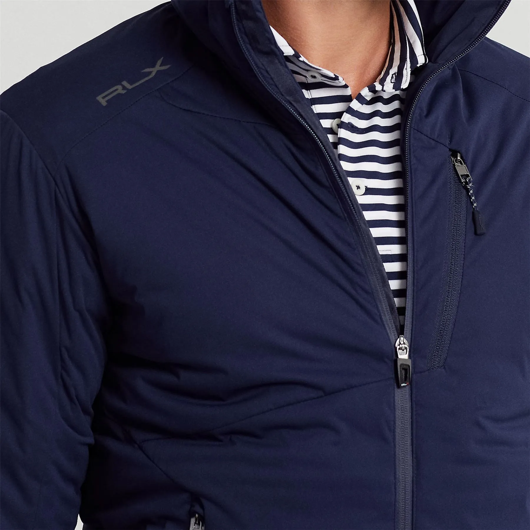 RLX Nylon Softshell Bomber Jacket French Navy - AW23