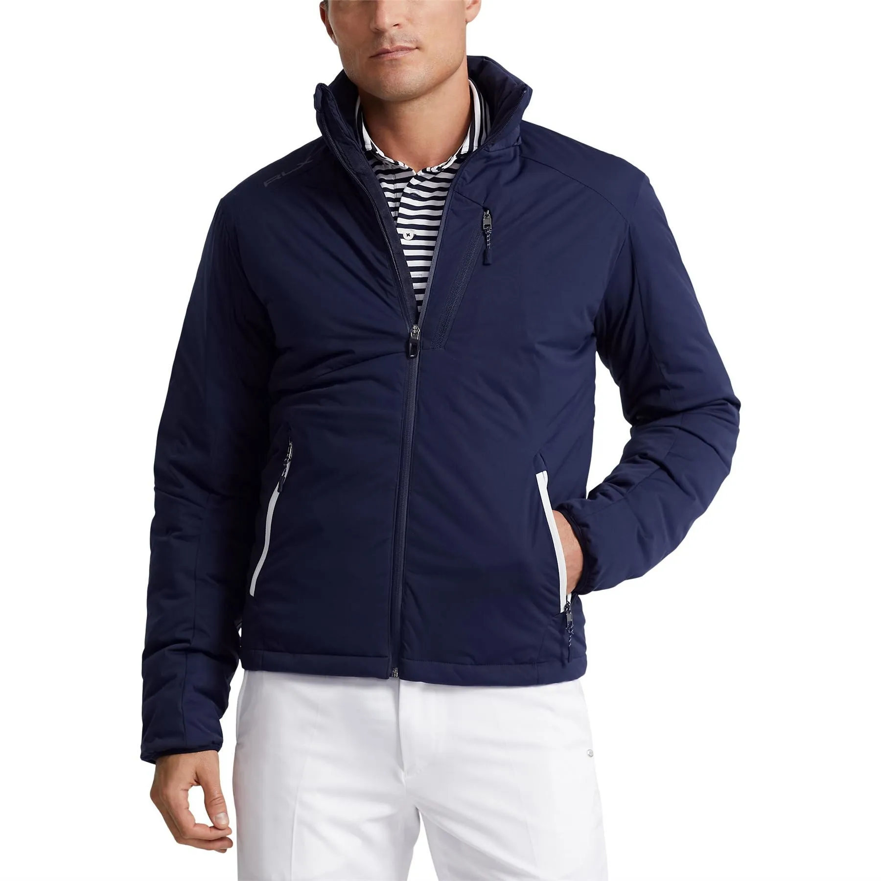 RLX Nylon Softshell Bomber Jacket French Navy - AW23