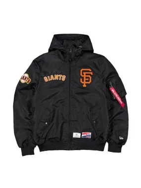 SAN FRANCISCO GIANTS X ALPHA X NEW ERA L-2B BOMBER JACKET