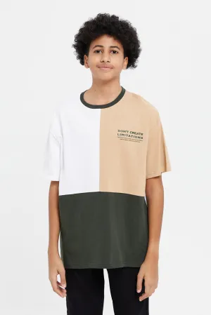 Senior Boys Multicolour Oversize T-Shirt