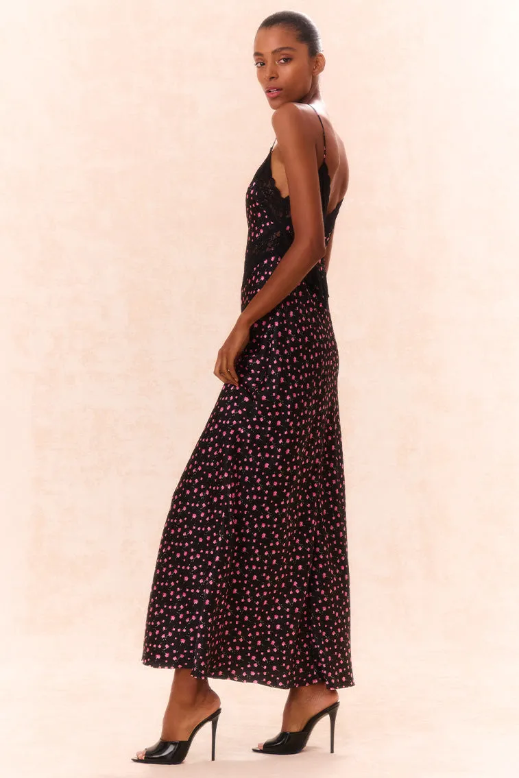 Serita Silk Floral Maxi Dress