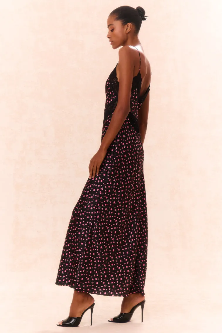 Serita Silk Floral Maxi Dress