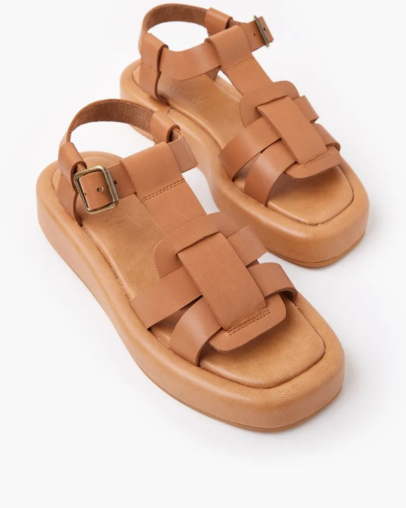 Siena Leather Sandal - Tan