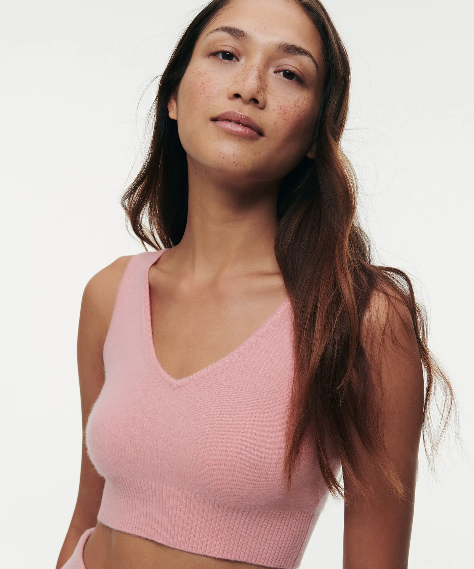 Signature Cashmere Longline Bra Tops