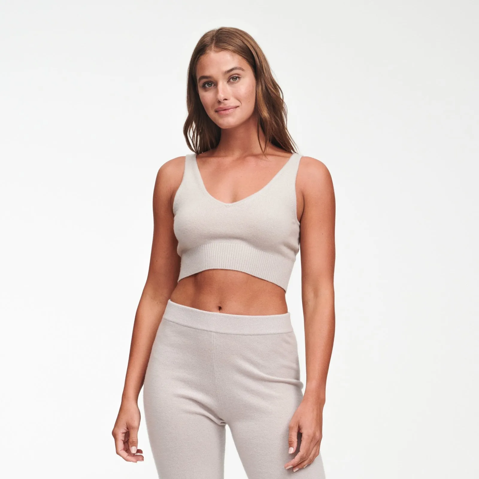 Signature Cashmere Longline Bra Tops