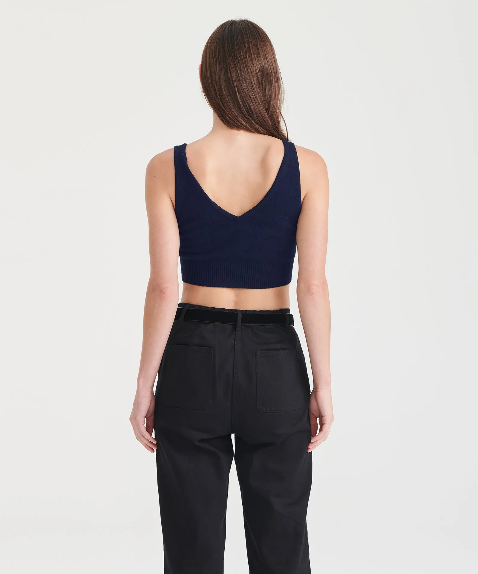 Signature Cashmere Longline Bra Tops