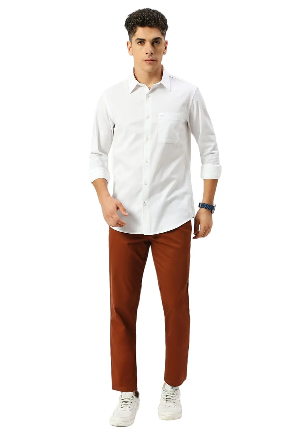 Slim Fit Cotton Crepe Shirts