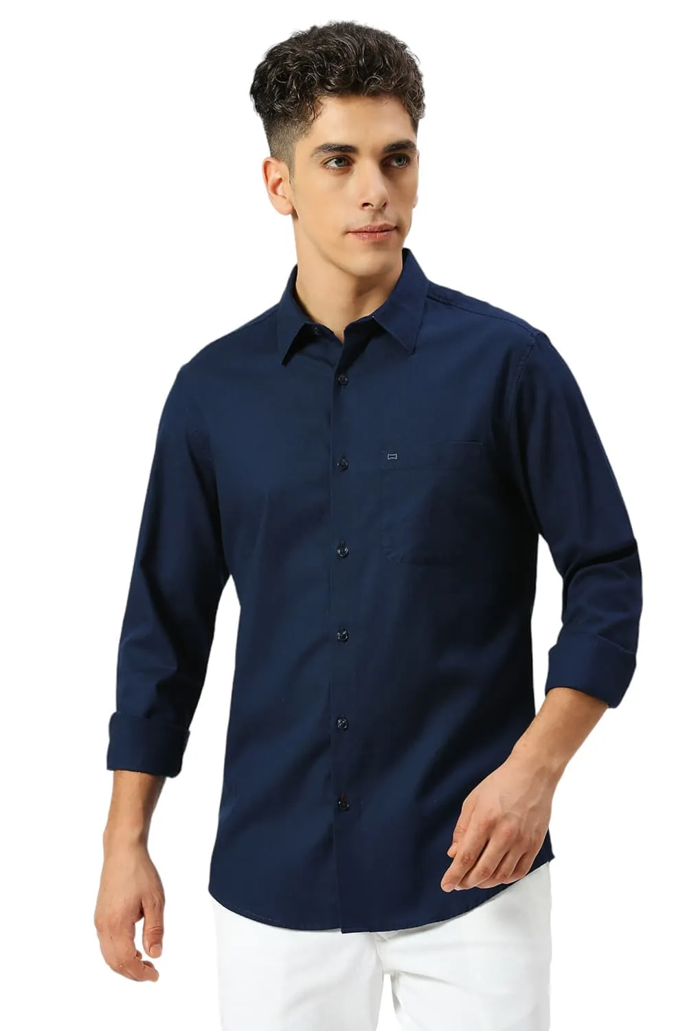 Slim Fit Cotton Crepe Shirts