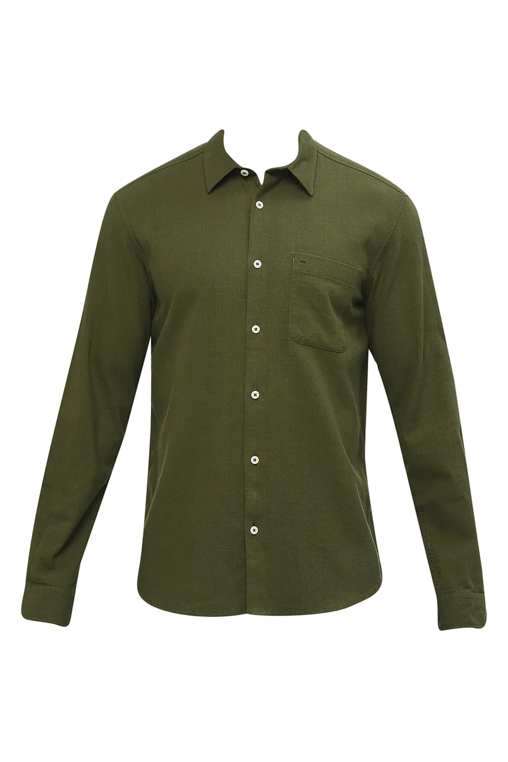 Slim Fit Cotton Hopsack Dobby Shirt