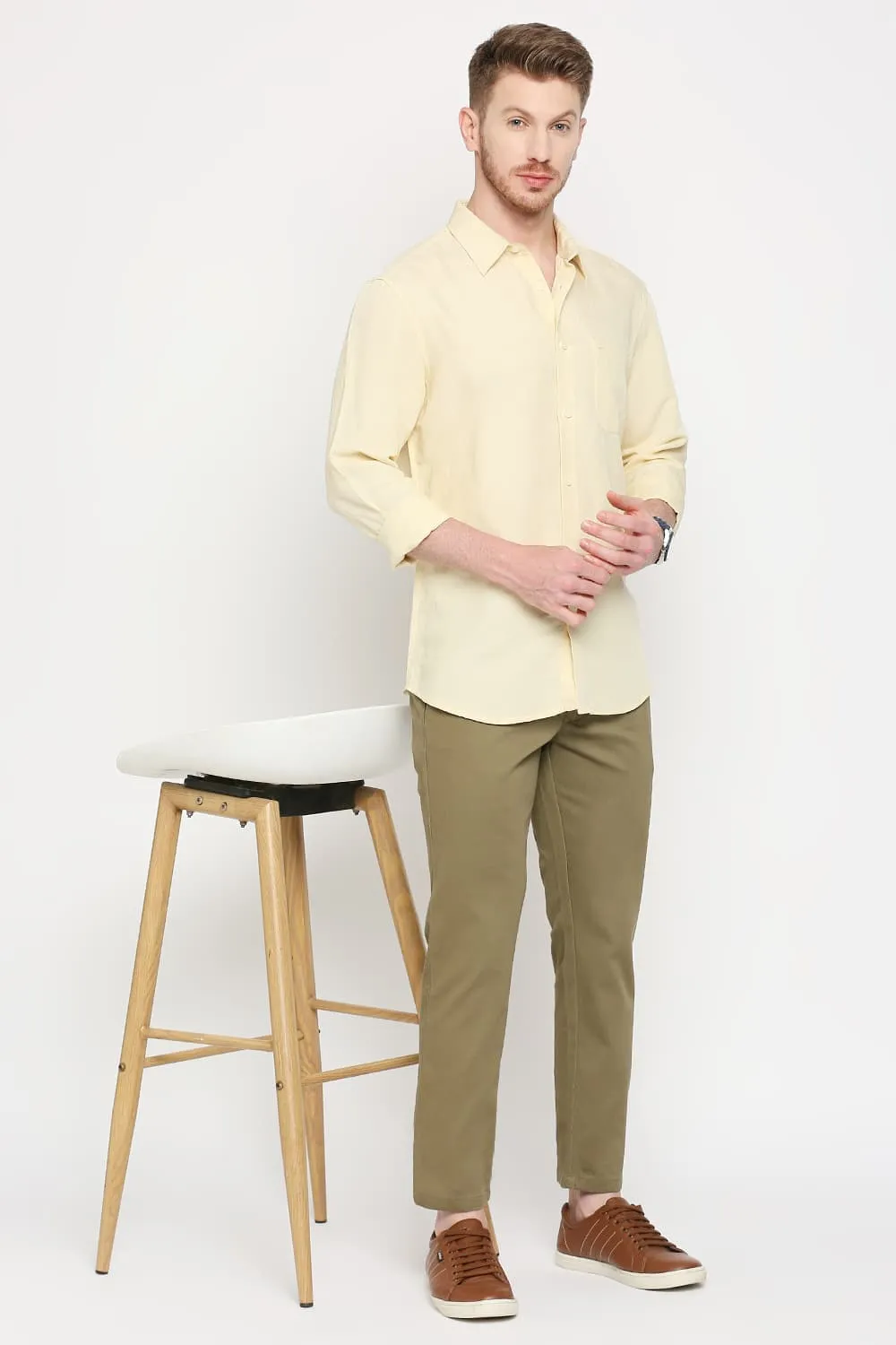 Slim Fit Viscose Linen Shirt