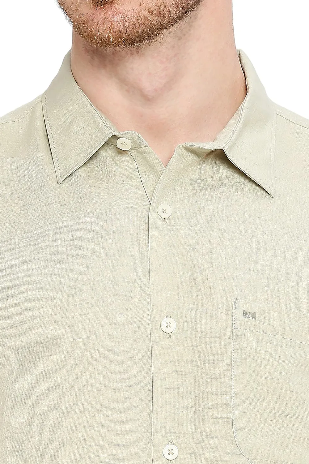 Slim Fit Viscose Linen Shirt