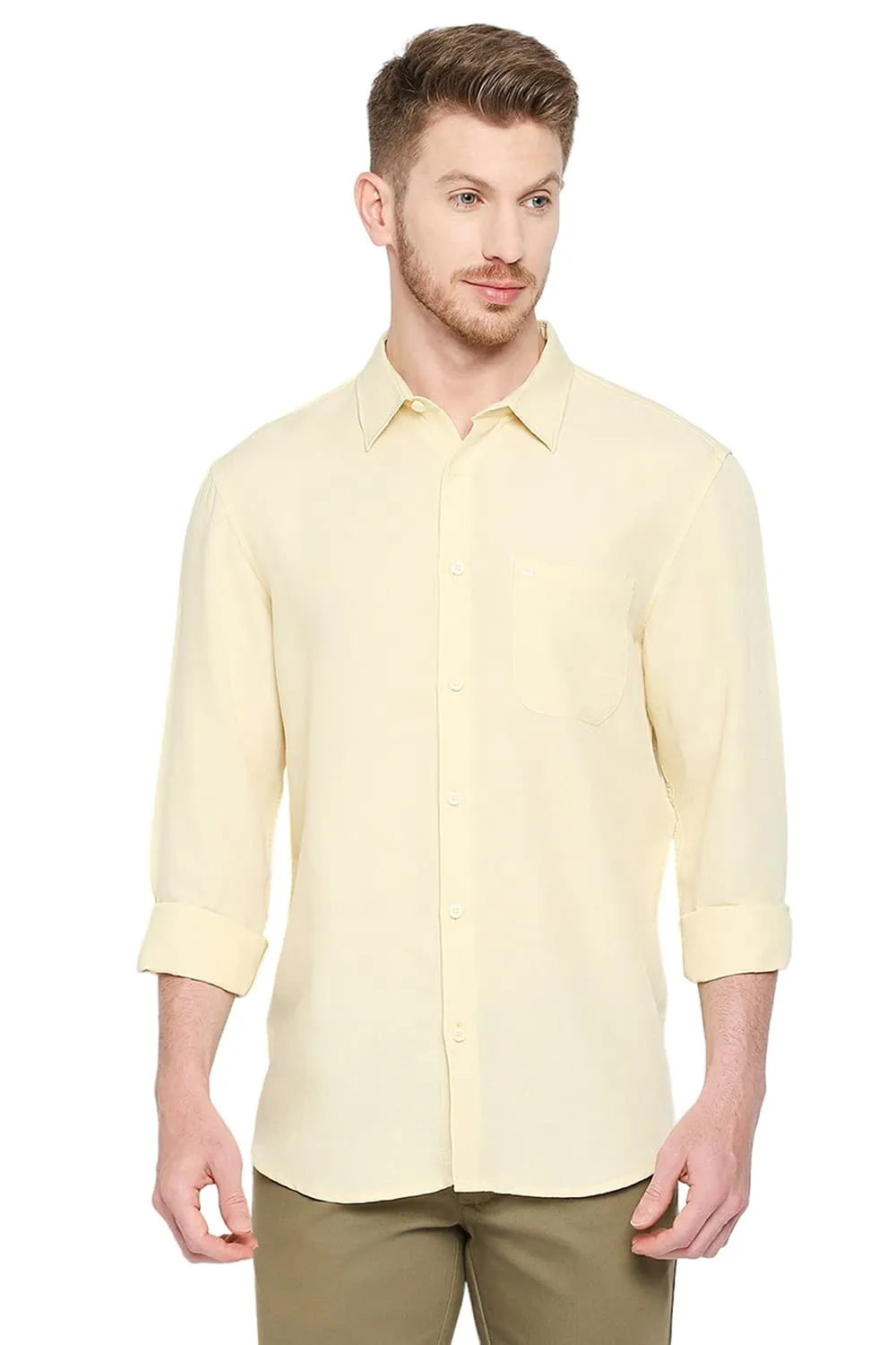 Slim Fit Viscose Linen Shirt