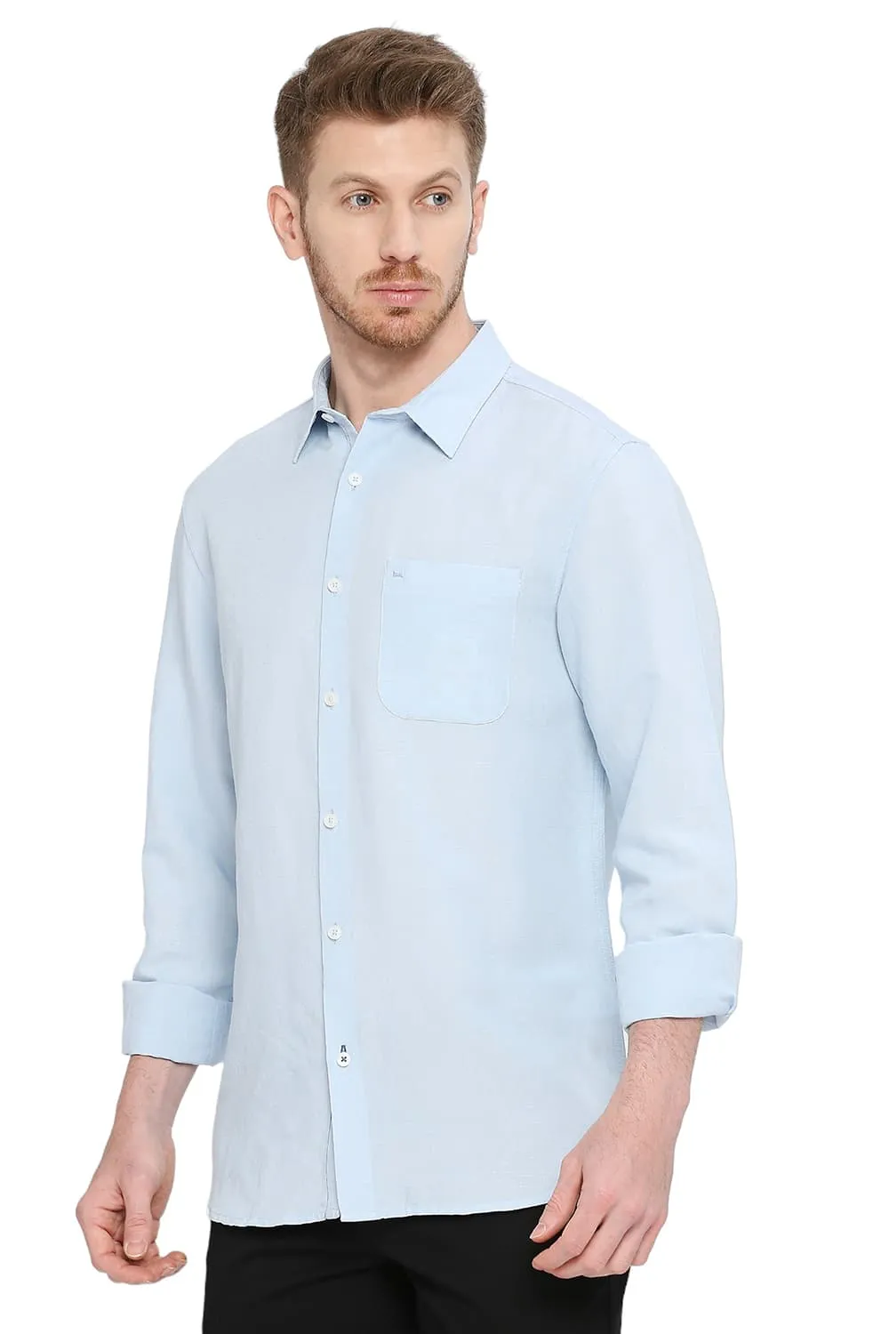 Slim Fit Viscose Linen Shirt