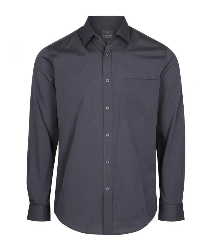 Smith End on End Long Sleeve Mens Shirt