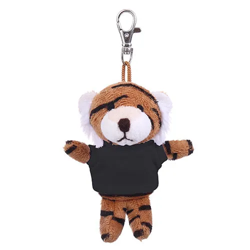 Soft Plush Tiger Keychain with Tee