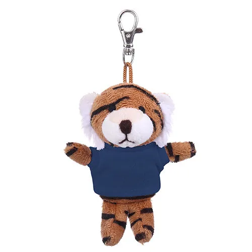 Soft Plush Tiger Keychain with Tee