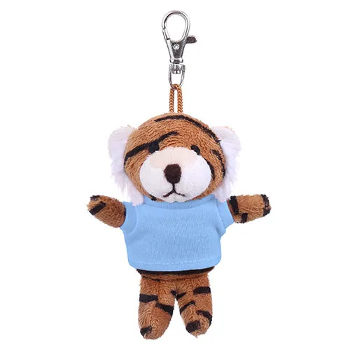 Soft Plush Tiger Keychain with Tee