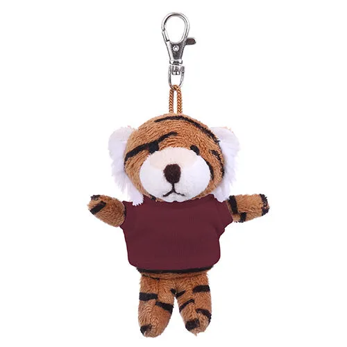 Soft Plush Tiger Keychain with Tee