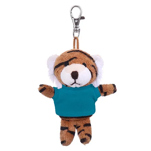 Soft Plush Tiger Keychain with Tee