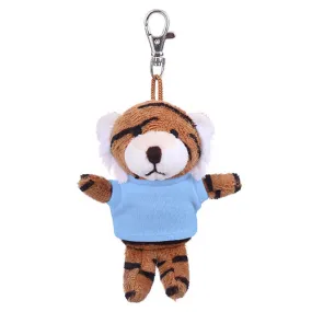 Soft Plush Tiger Keychain with Tee