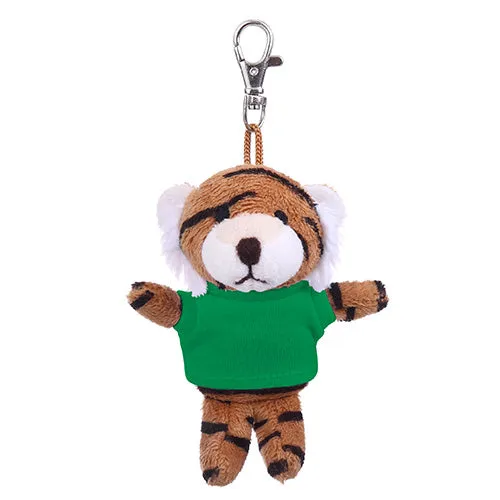 Soft Plush Tiger Keychain with Tee