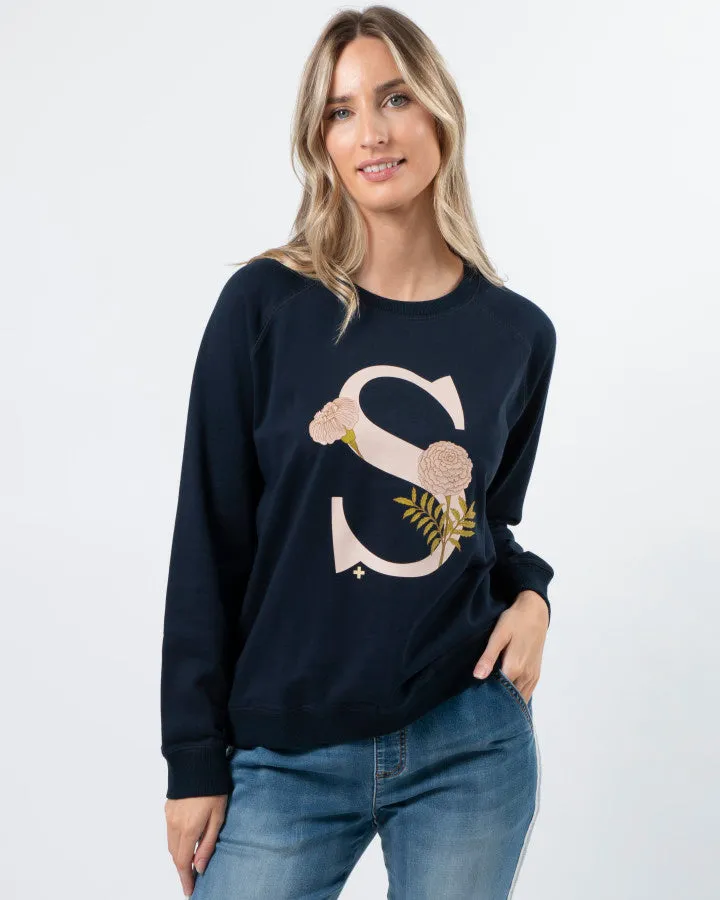 Stella   Gemma Classic Sweater - Fiore Navy