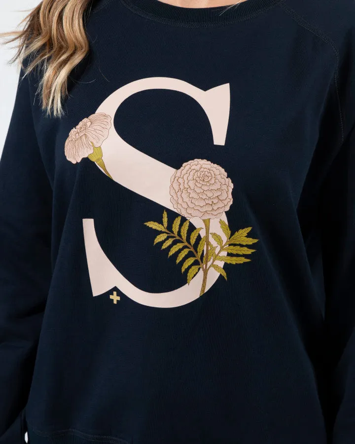 Stella   Gemma Classic Sweater - Fiore Navy