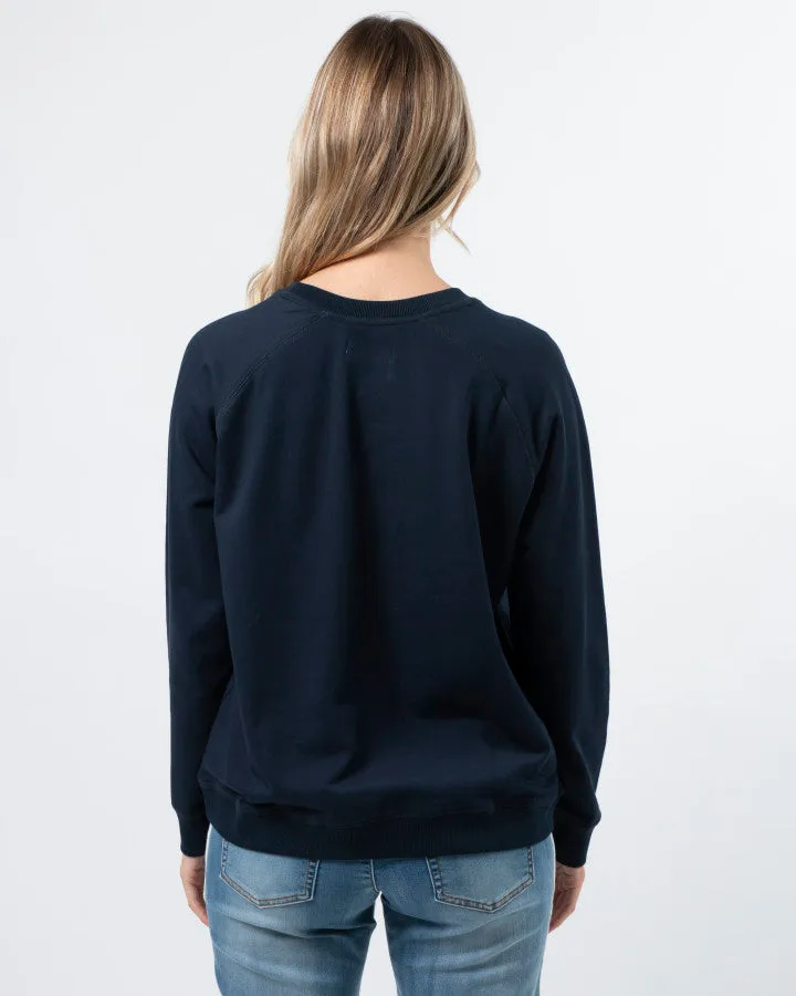 Stella   Gemma Classic Sweater - Fiore Navy