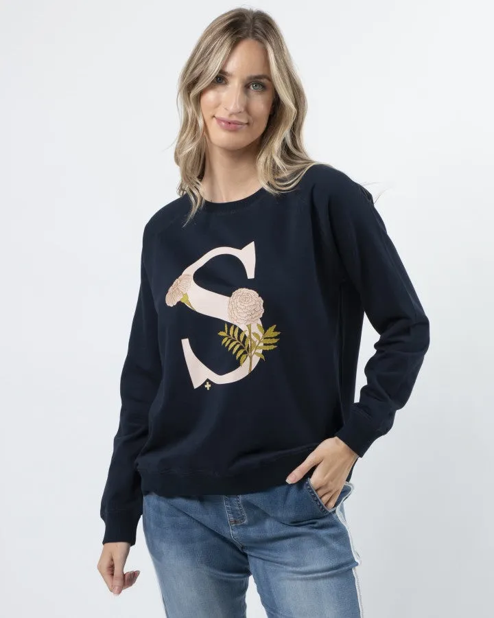 Stella   Gemma Classic Sweater - Fiore Navy