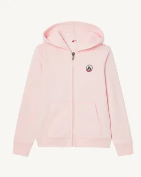 Sweat à capuche enfant en coton biologique Rose clair Tijuana