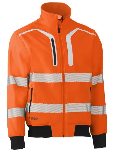 Taped Hi Vis Soft Shell Bomber Jacket - BJ6979T