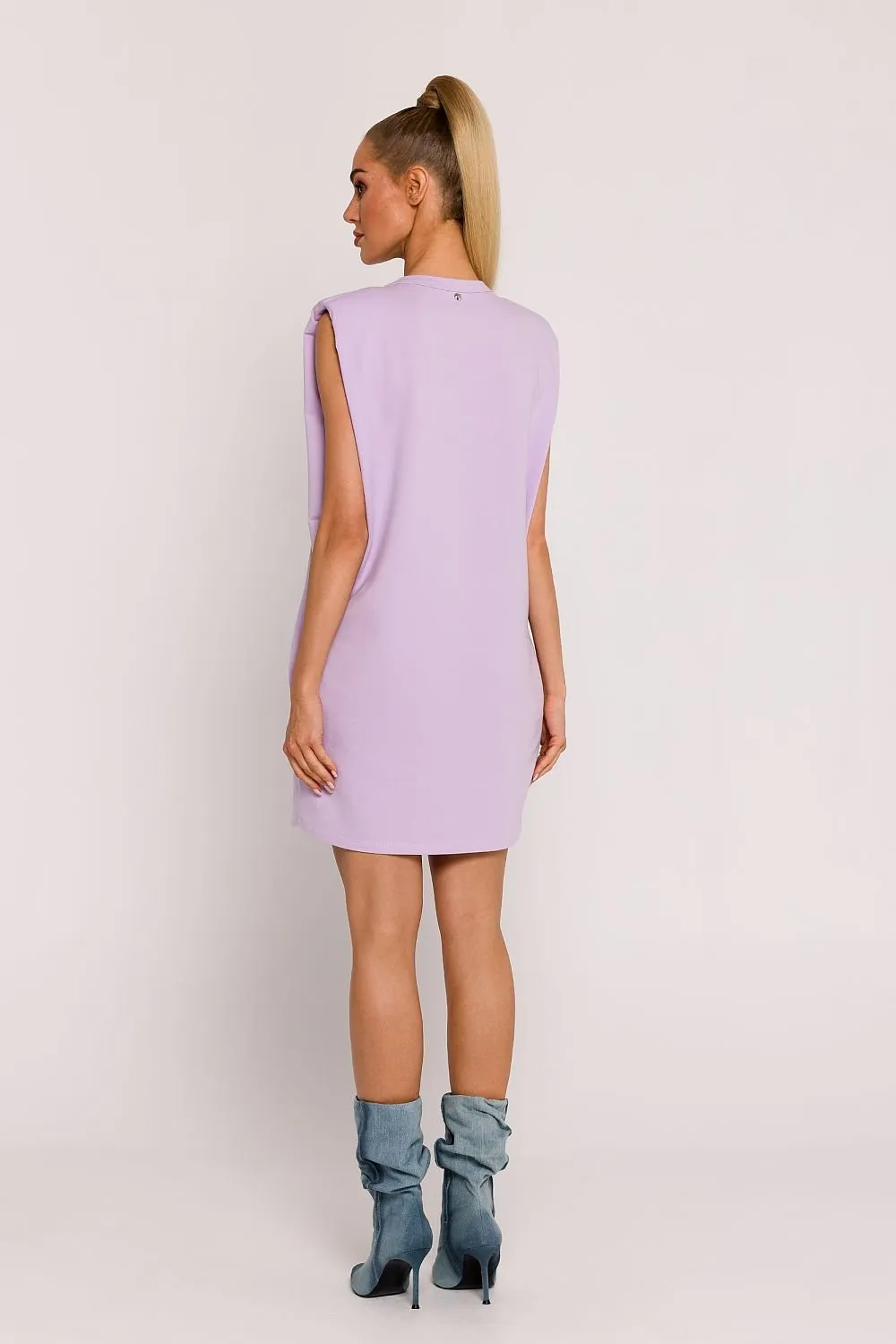 TEEK - Shrug Solid Pocketed Sleeveless Dress