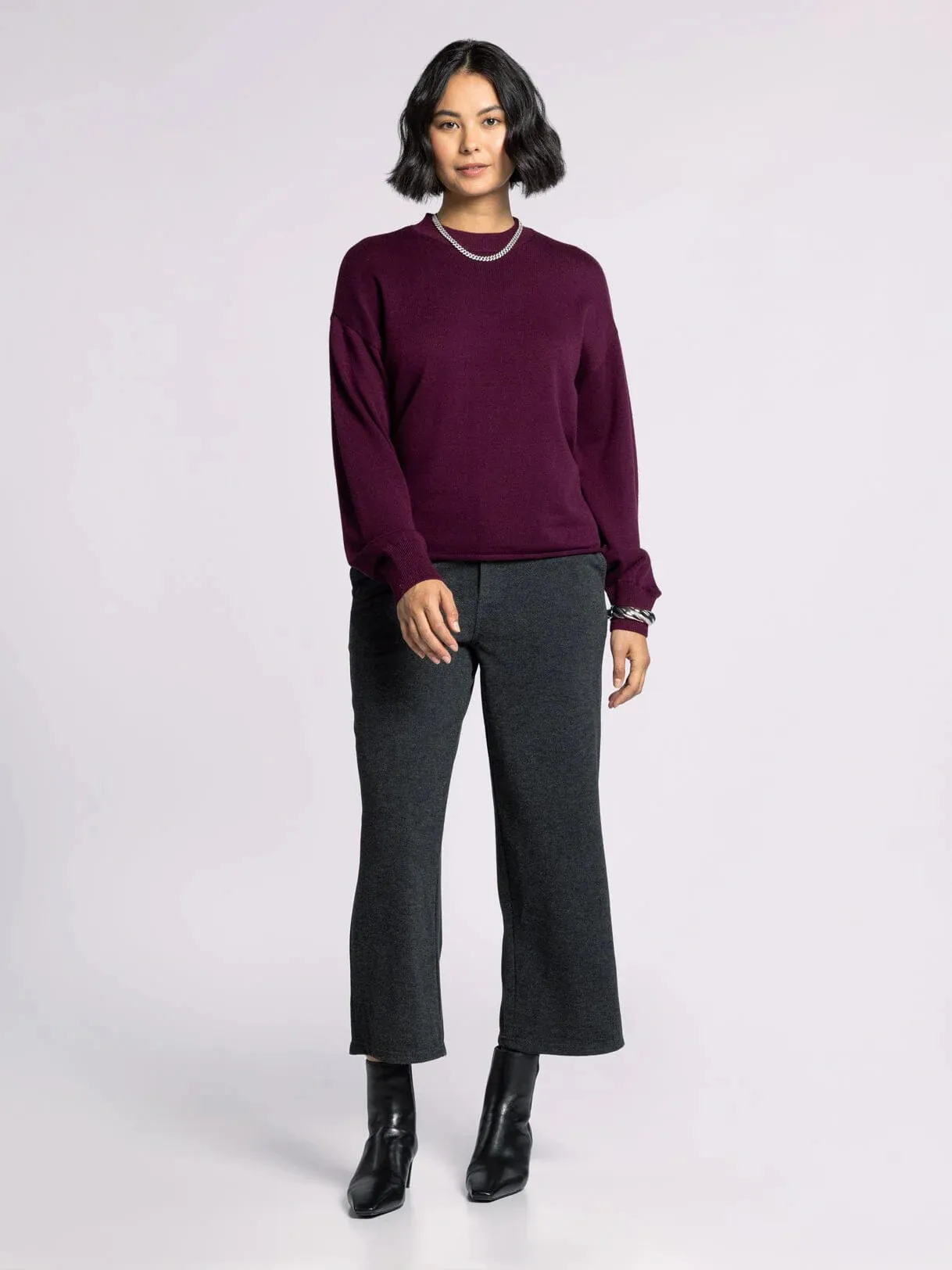 Thread & Supply Cuffed Sleeve Sweater