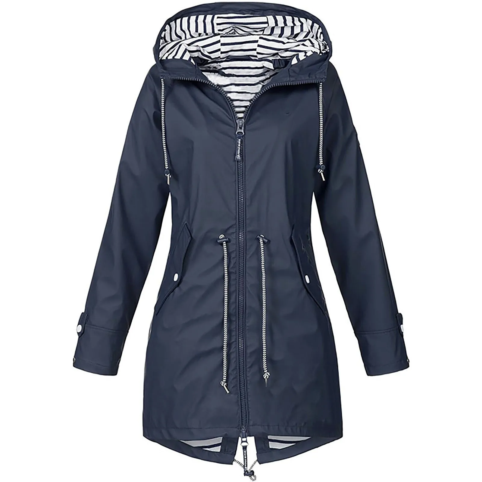 Trendy Hooded Rain Coat