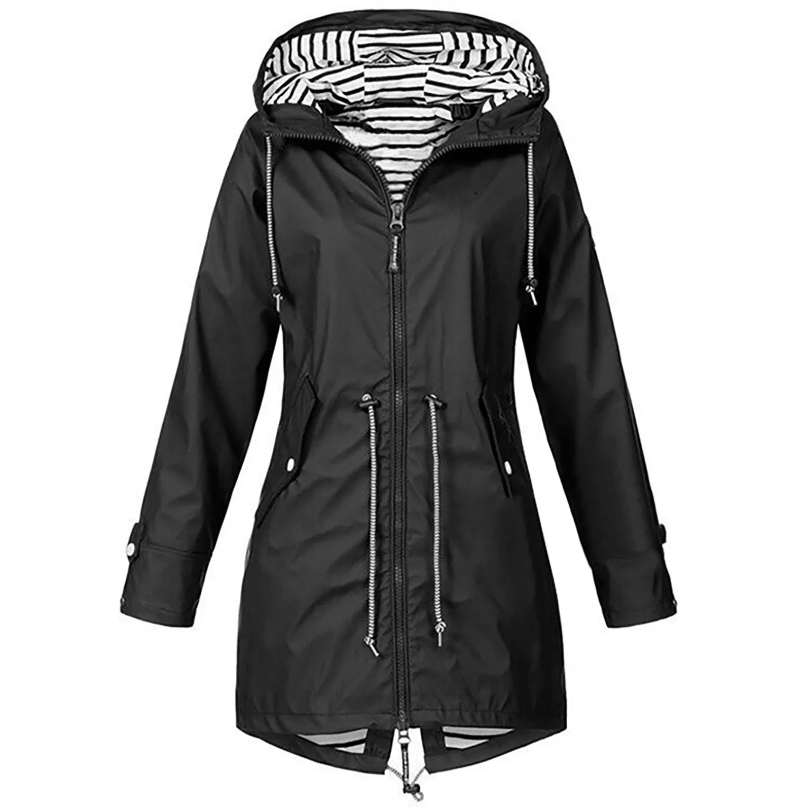 Trendy Hooded Rain Coat