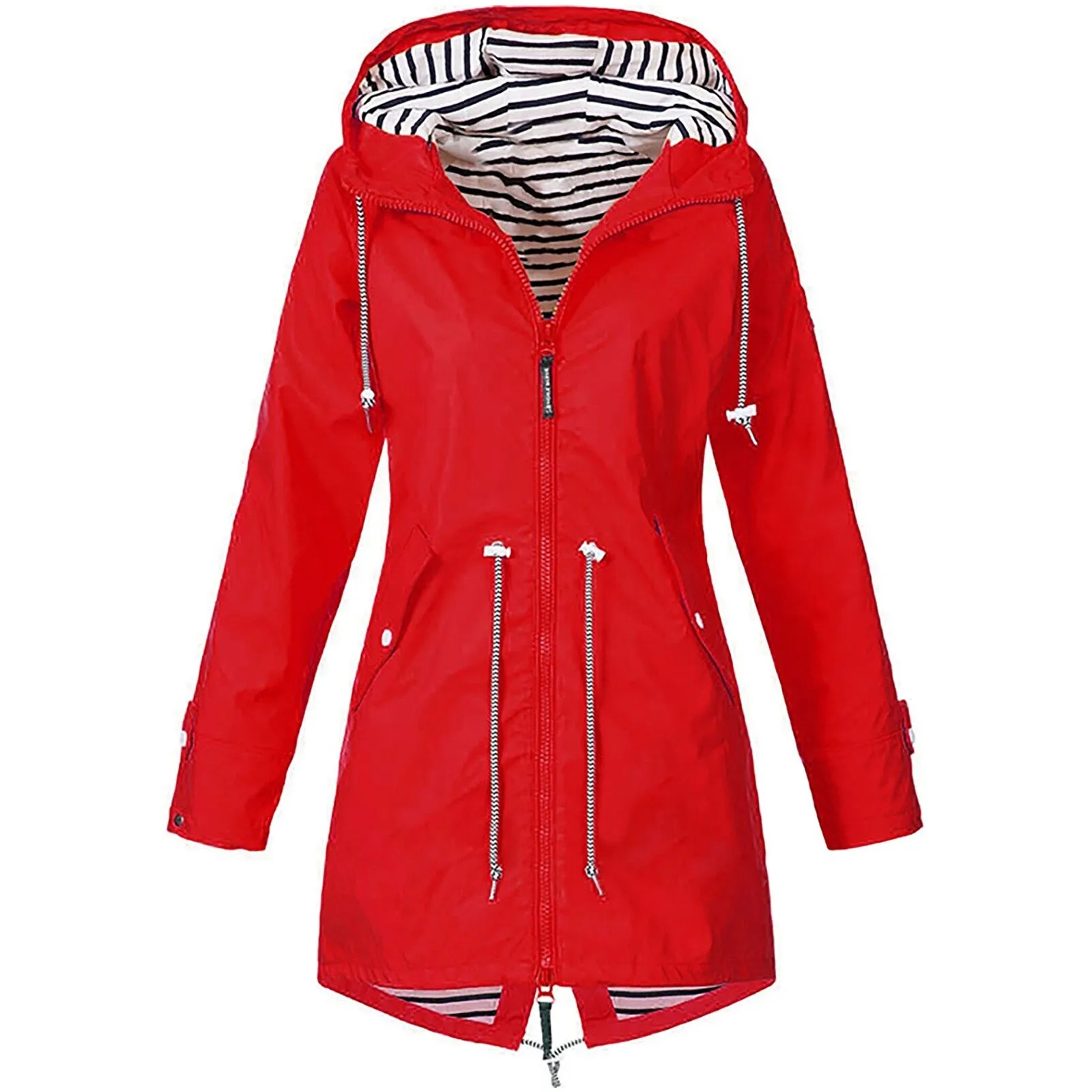 Trendy Hooded Rain Coat