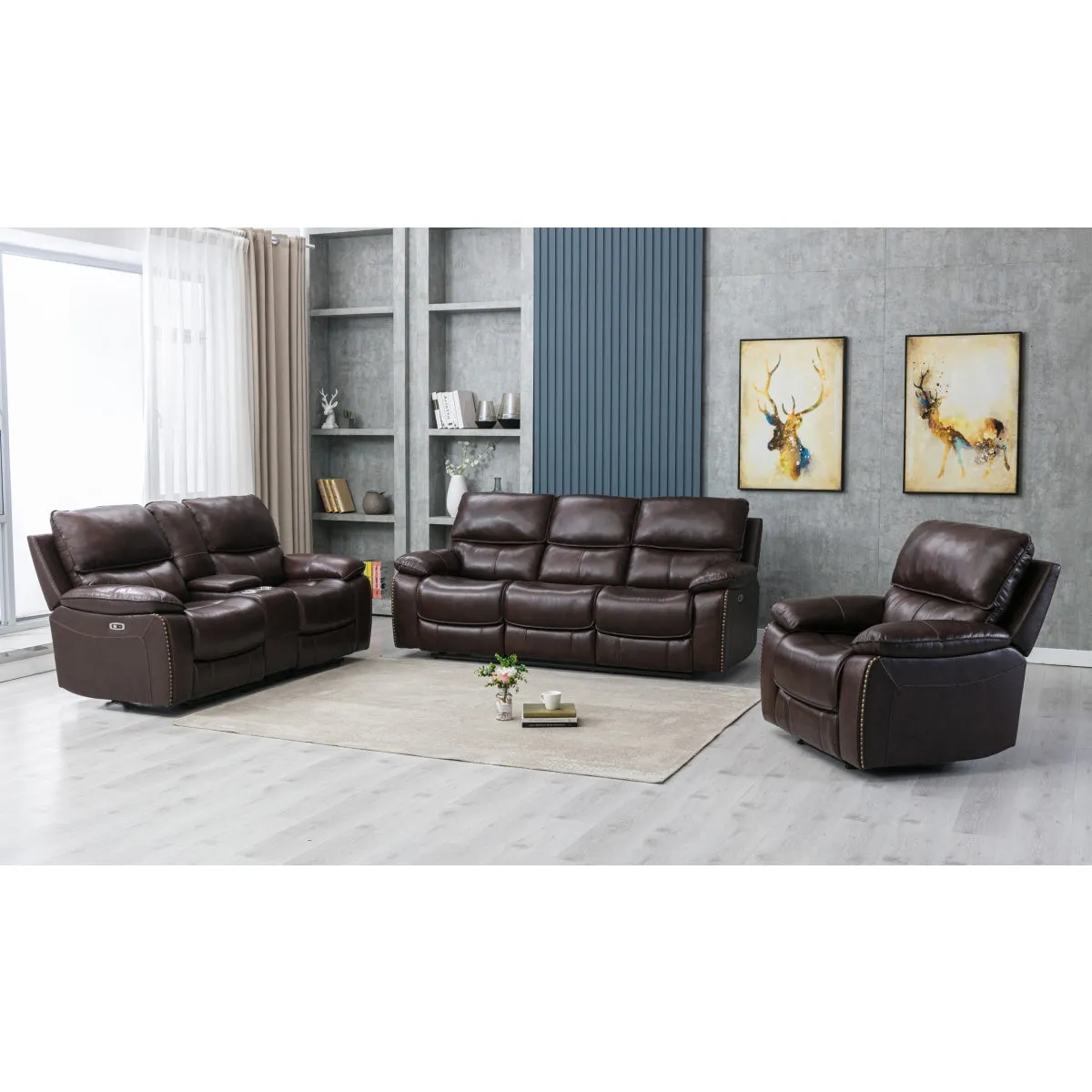 Ultimate Comfort Power Recliner - Leather Match