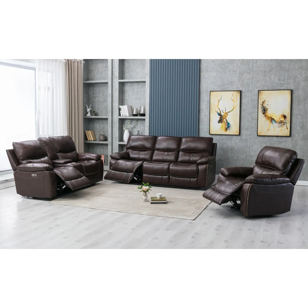 Ultimate Comfort Power Recliner - Leather Match