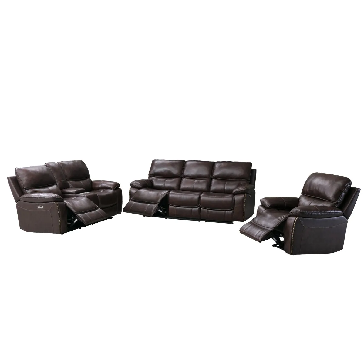 Ultimate Comfort Power Recliner - Leather Match