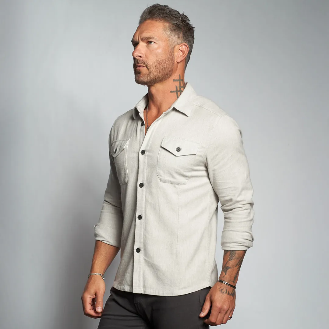 Untucked Tailored SLIM Fit Button-Up Shirt (Runs Small)