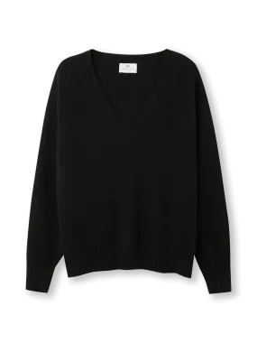 V-neck Sweater | black