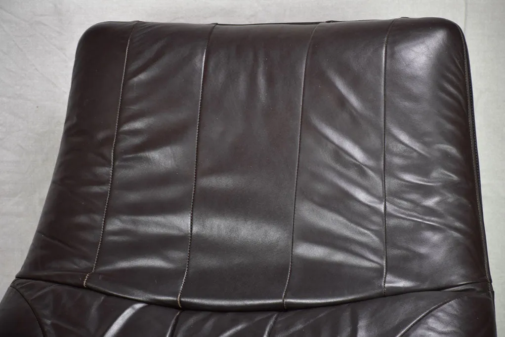 Very large vintage leather chair